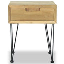 Solid Teak Bedside Cabinet 40x30x50cm