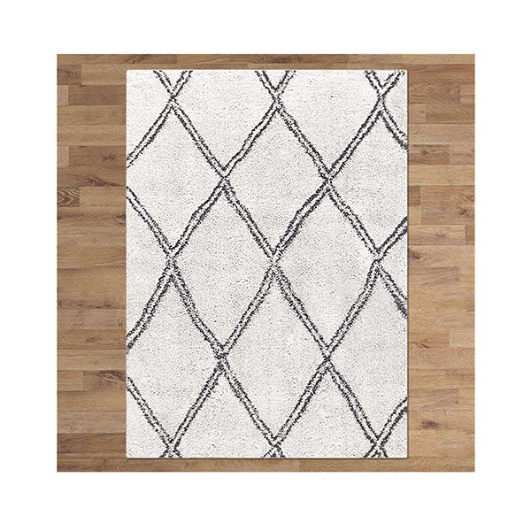 Sorento Shaggy Cream Hallway Runner Rug