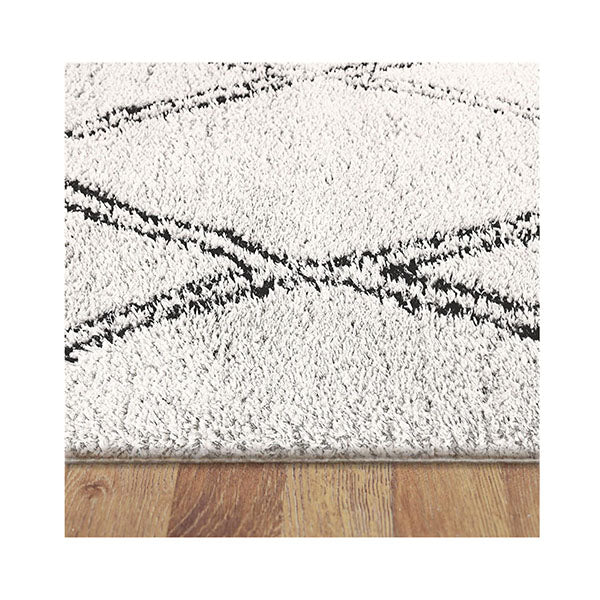 Sorento Shaggy Cream Hallway Runner Rug