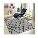 Sorento Shaggy Grey Hallway Runner Machine Knotted Rug