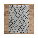 Sorento Shaggy Grey Hallway Runner Machine Knotted Rug