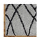 Sorento Shaggy Grey Hallway Runner Machine Knotted Rug
