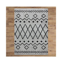 Sorento Shaggy Grey Hallway Runner Non Shedding Rug