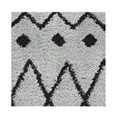 Sorento Shaggy Grey Hallway Runner Non Shedding Rug