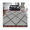 Sorento Shaggy Grey Hallway Runner Rug