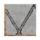 Sorento Shaggy Grey Hallway Runner Rug