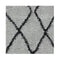 Sorento Shaggy Grey Machine Knotted Rug