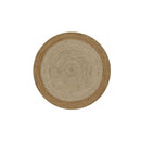 Speckle Border Natural Rug 190Rnd