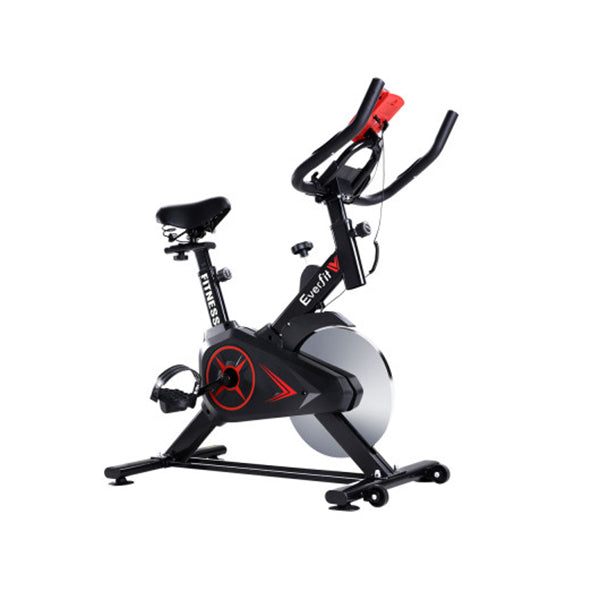 Spin Exercise Bike Flywheel Fitness Commercial Home Workout Gym Black