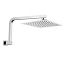 Super Slim Shower Head Stainless Steel Square Chrome Swivel Shower Arm