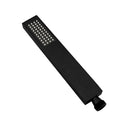 Square Handheld Shower Head With Stainless Steel Shower Hose Black