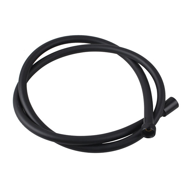 Square Handheld Shower Head With Stainless Steel Shower Hose Black