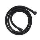 Square Handheld Shower Head With Stainless Steel Shower Hose Black