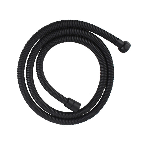 Square Handheld Shower Head With Stainless Steel Shower Hose Black