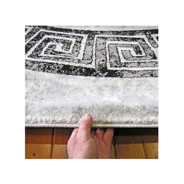 Stain Resistant Boston Grey Hallway Runner Rug