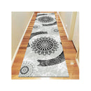 Stain Resistant Boston Grey Hallway Runner Rug