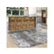 Stain Resistant Lotus Light Grey Rug