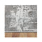 Stain Resistant Lotus Light Grey Rug