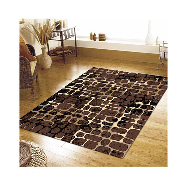 Stain Resistant Ruby Brown Rug