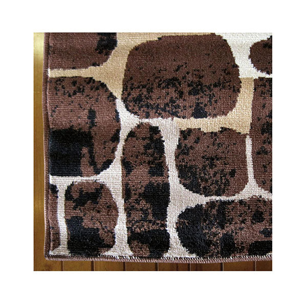 Stain Resistant Ruby Brown Rug