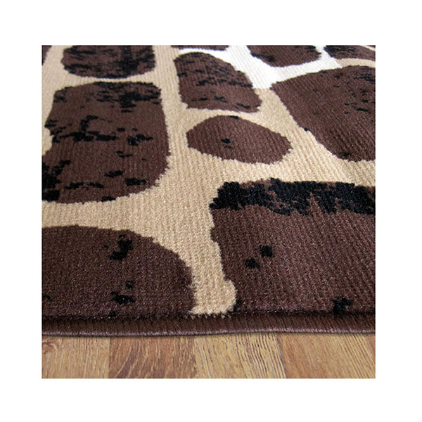 Stain Resistant Ruby Brown Rug