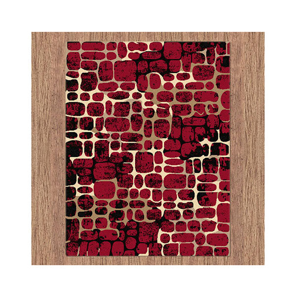 Stain Resistant Ruby Red Rug