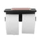 Stainless Double Toilet Paper Roll Hook Black Cover Storage