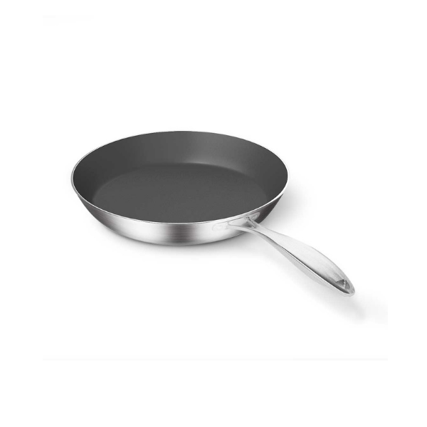 Stainless Steel 20Cm Induction Frypan Non Stick Interior