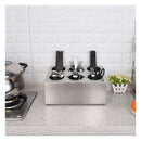 2X Stainless Steel Commercial Conical Utensils Cutlery Holder 6 Holes