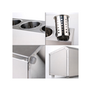 Stainless Steel Cutlery Holder With 3 Holes