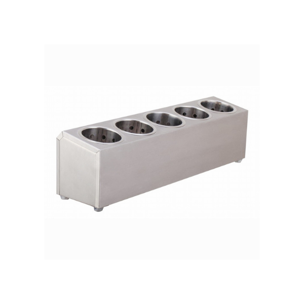 Stainless Steel Cutlery Holder With 5 Holes
