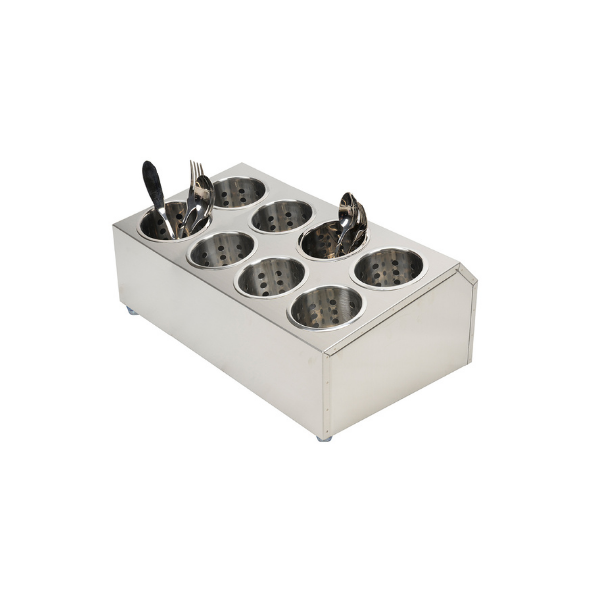 Stainless Steel Cutlery Holder With 8 Holes