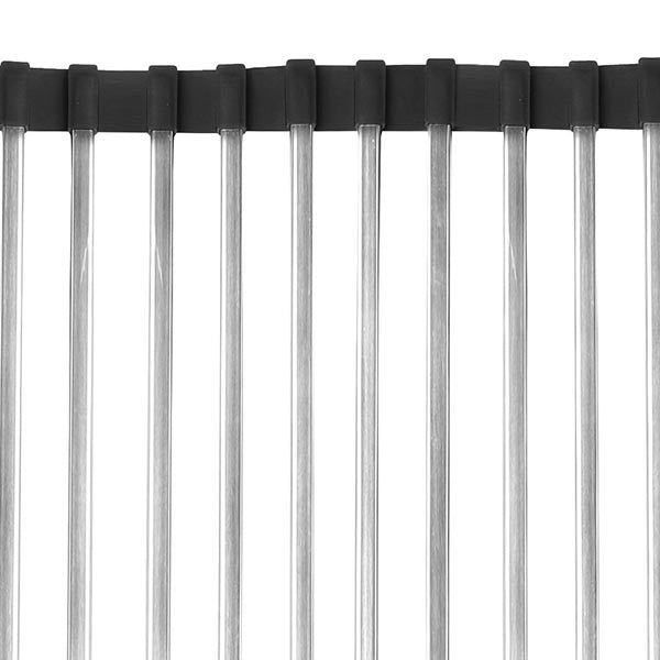 Stainless Steel Sink Kitchen Dish Drainer Foldable Drying Roll Up Rack