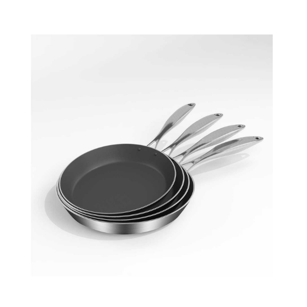 Stainless Steel Fry Pan Induction Non Stick Interior
