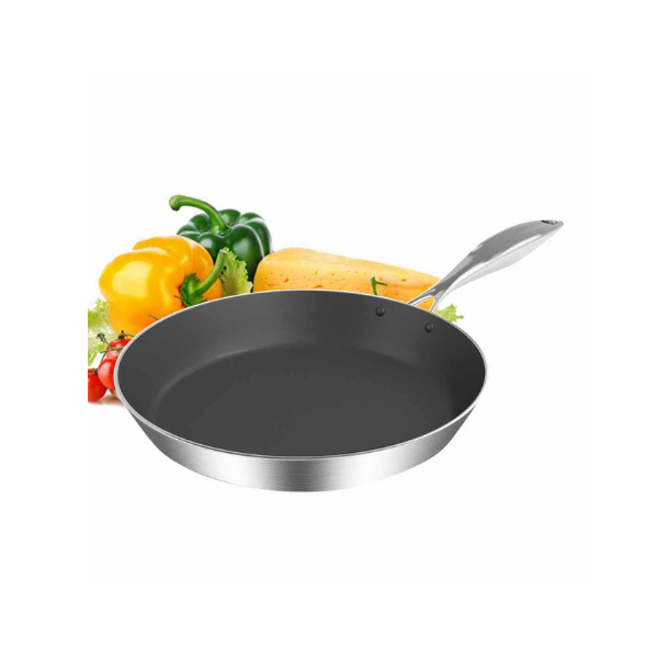 Stainless Steel Frying Pan Induction Nonstick Interior