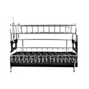 Stainless Steel Kitchen Dish Cup Plate Rack Drainer Tray Holder