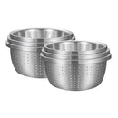 Stainless Steel Metal Basket Strainer 4Pcs Set A