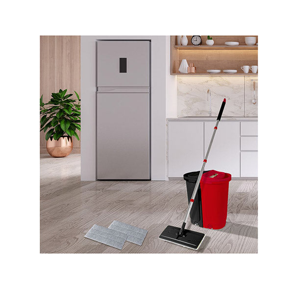 Stainless Steel Microfiber Mop Bucket Floor Cleaner Set