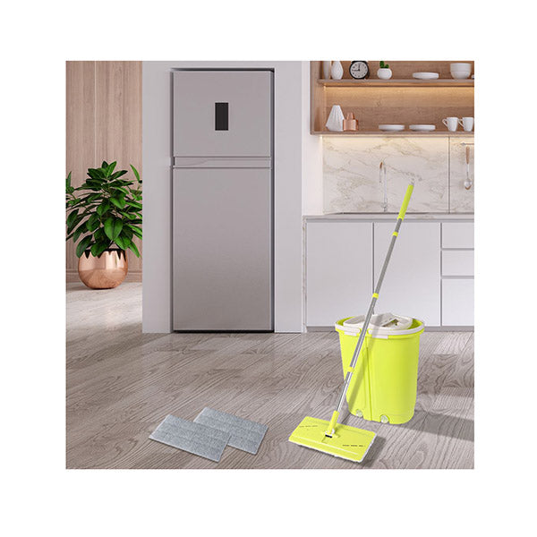 Stainless Steel Microfiber Mop Bucket Floor Cleaner Set