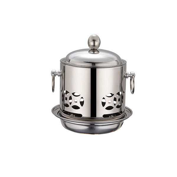 Stainless Steel Mini Asian Buffet Hot Pot Stove With Lid