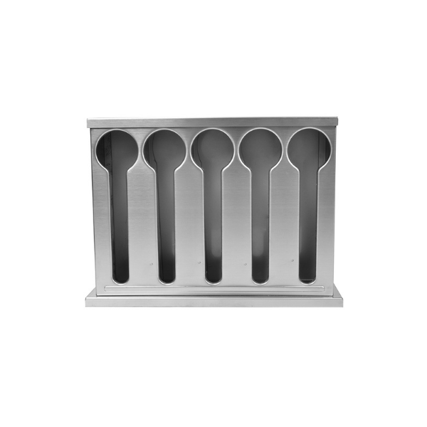 Stainless Steel Spoon Holder Storage Rack 5 Holes