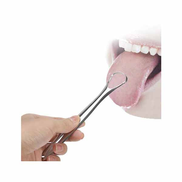 Stainless Steel Tongue Cleaner Metal Scraper