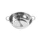 Stainless Steel Twin Mandarin Duck Hot Pot Induction With Lid