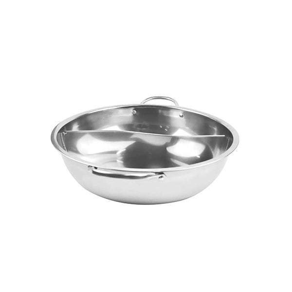 Stainless Steel Twin Mandarin Duck Hot Pot Induction With Lid