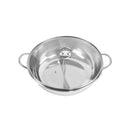 Stainless Steel Twin Mandarin Duck Hot Pot Induction With Lid