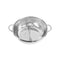 Stainless Steel Twin Mandarin Duck Hot Pot Induction With Lid