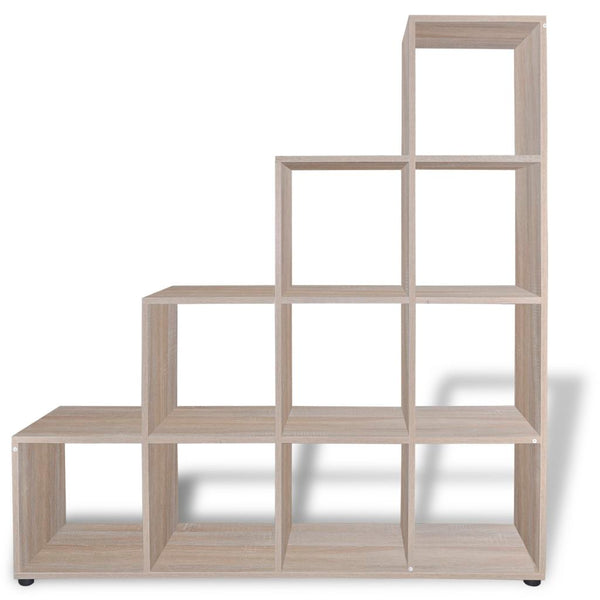 Staircase Bookcase / Display Shelf 142 Cm - Oak