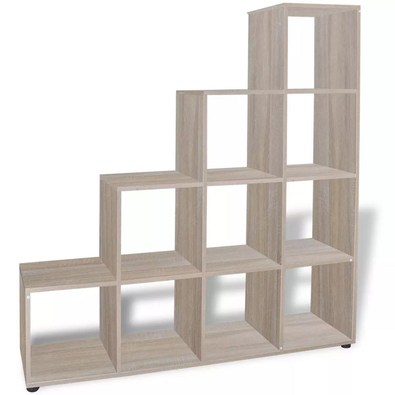 Staircase Bookcase / Display Shelf 142 Cm - Oak