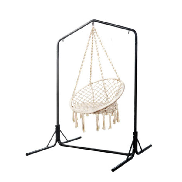 Stand Cotton Swing Hanging Hammock Chair 124Cm