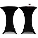 Standing Table Cover Stretch (2 Pcs) - Black